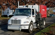 Front of Vacall Vacuum Truck on road working